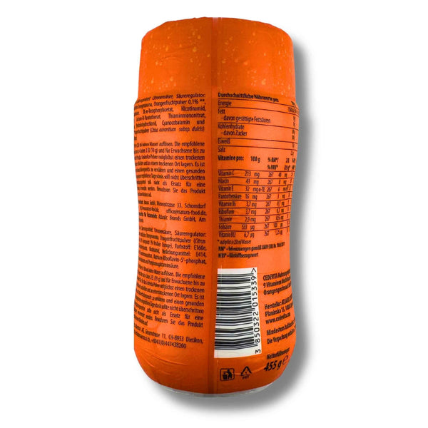 Cedevita Brausepulver Orange 455g – erfrischendes Multivitamin-Getränkepulver mit Orangengeschmack, ideal für unterwegs
