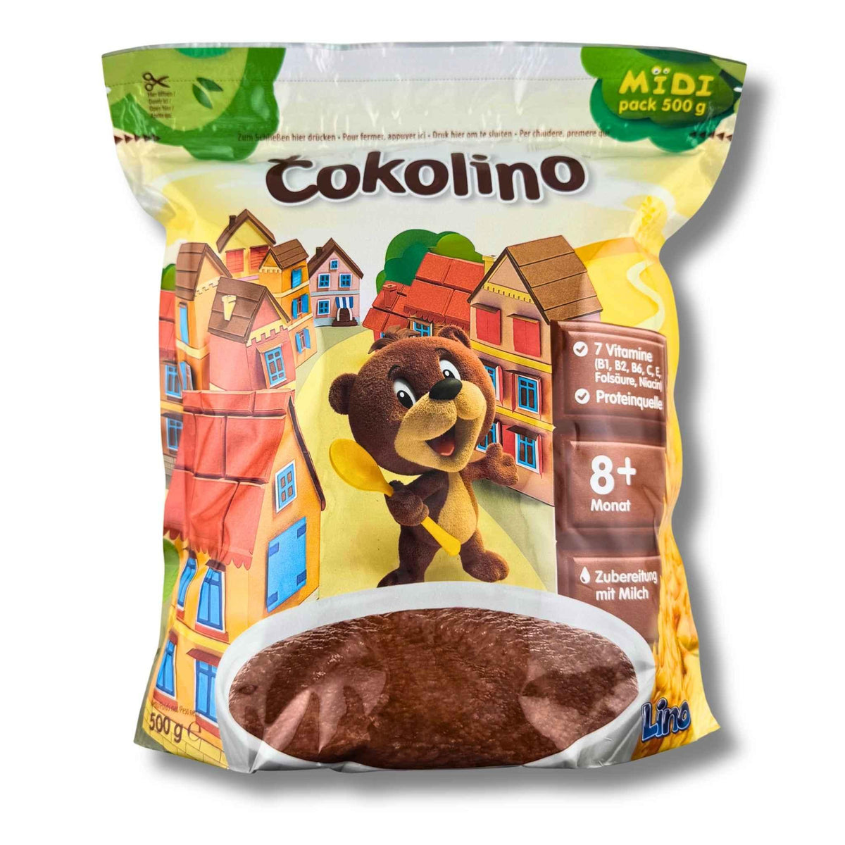 Podravka Čokolino 500g – cremiger Schoko-Getreidebrei für Kinder und Erwachsene, schnell zubereitet