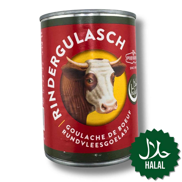 Podravka Rindergulasch Beef Goulash 400g – herzhafter Rindergulasch in praktischer Dose, schnell zubereitet