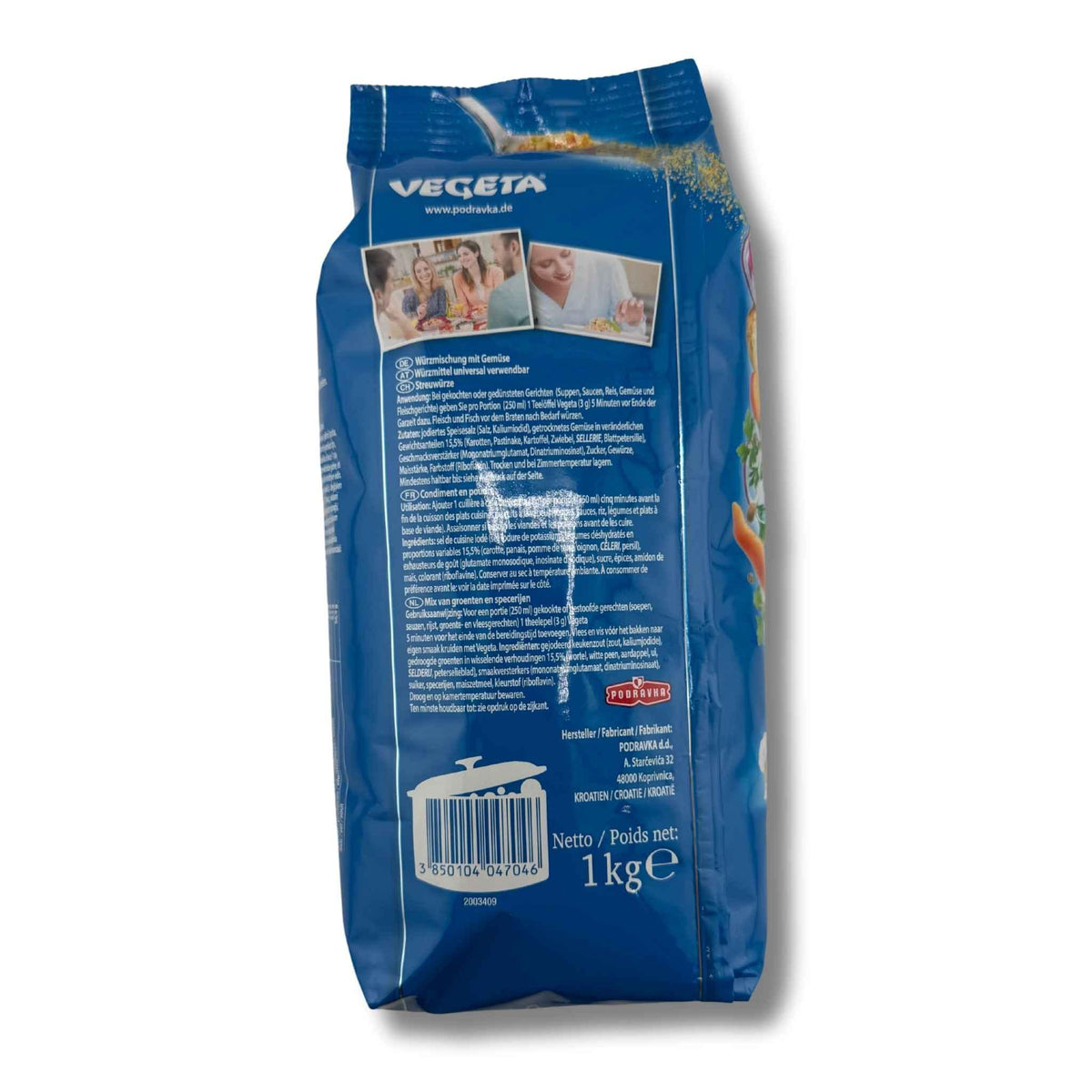 Podravka Vegeta Gewürzmischung 1.000g – universelle Würzmischung für Suppen, Eintöpfe und Fleischgerichte