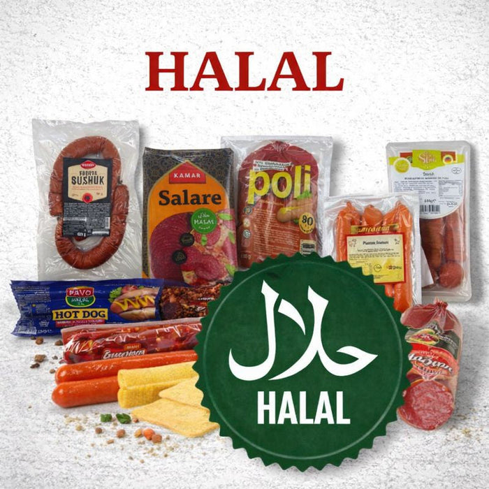Halal Fleischwaren von Kamar, Poli, Brajlovic und Eigenmarken