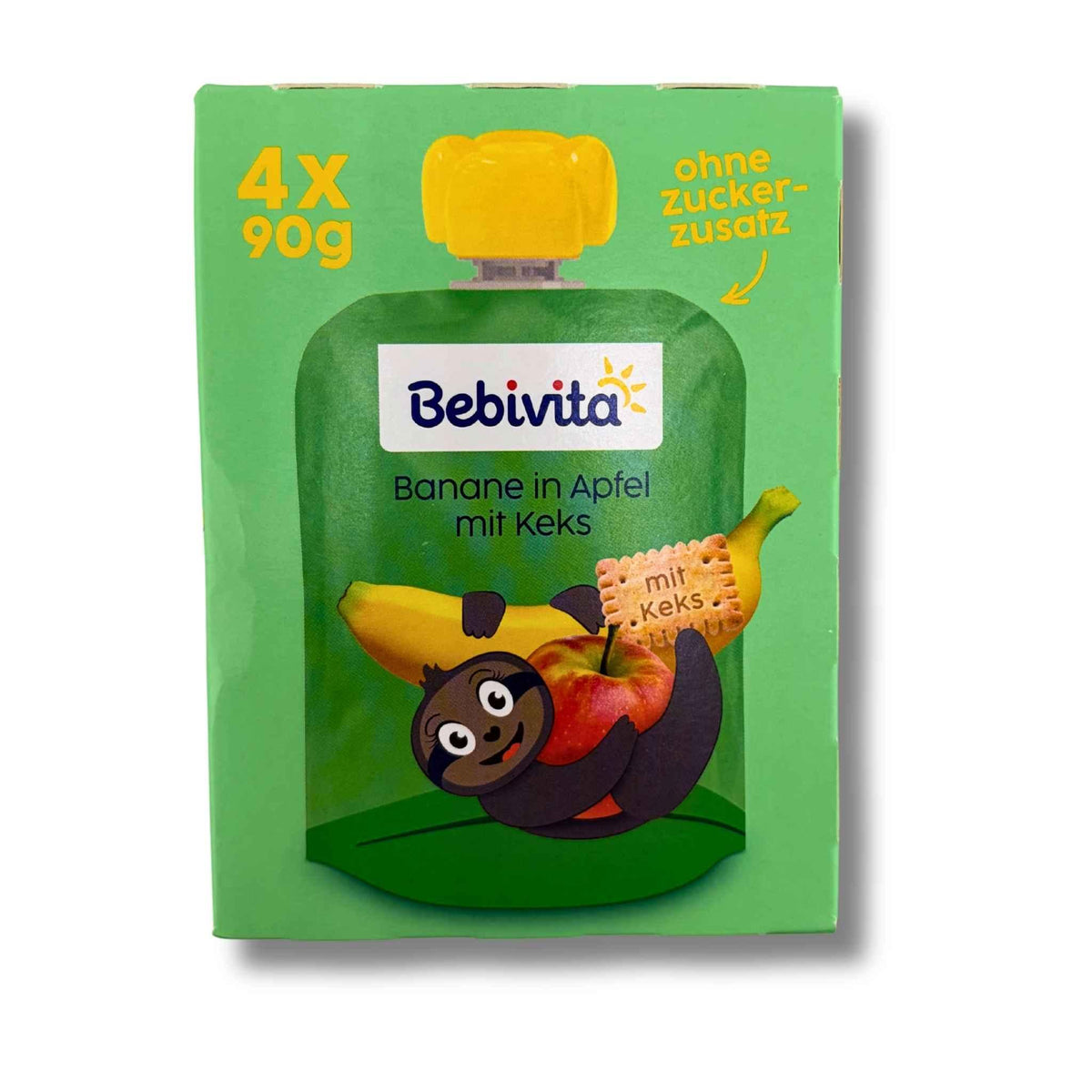 Bebivita Quetschies Banane Apfel und Keks 4 x 90 g