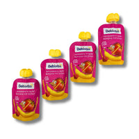 Bebivita Quetschies Himbeer in Apfel Banane mit Dinkel 4 × 90 g