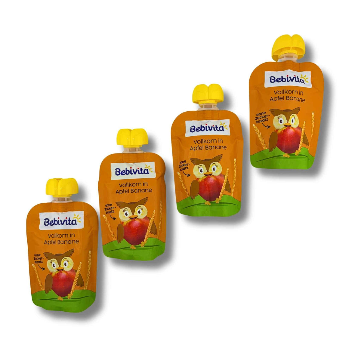 Bebivita Quetschies Vollkorn Apfel Banane 4 x 90 g