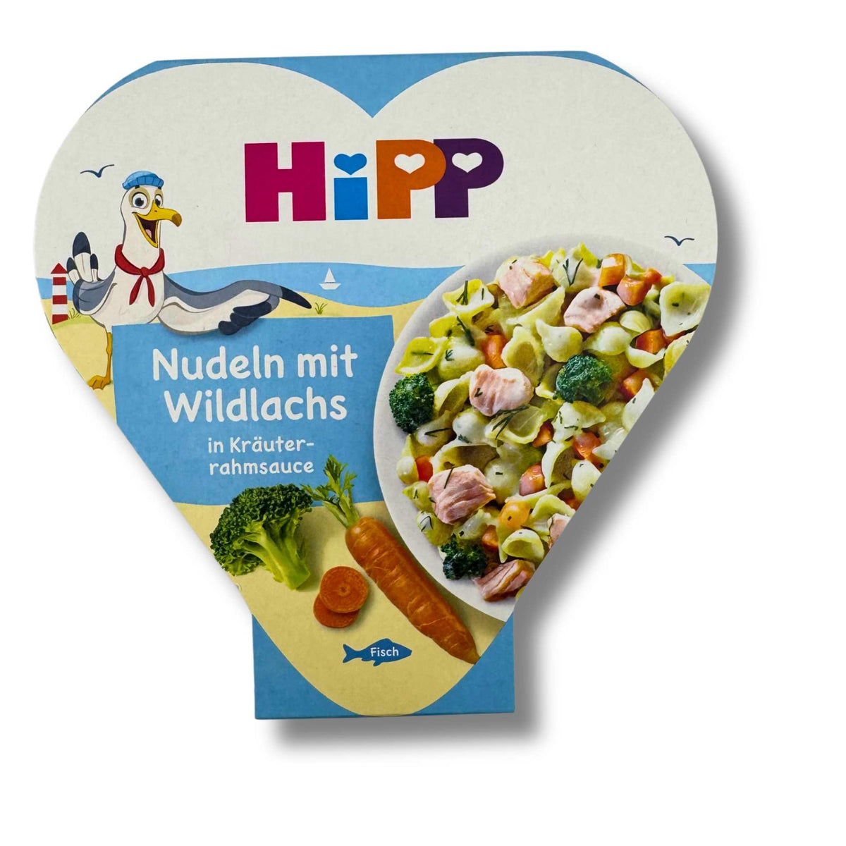 HiPP Nudeln mit Wildlachs in Kräuterrahmsauce – Portionsschale 250 g