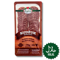 Brajlović Domaći Sudžuk 70 g – würzige Balkan Rinderwurst in Scheiben
