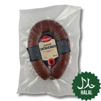 Mirusha Suxhuk Skenderbeu 500g – traditionelle kosovarische halal Knoblauchwurst nach Sucuk-Art, kräftig im Geschmack