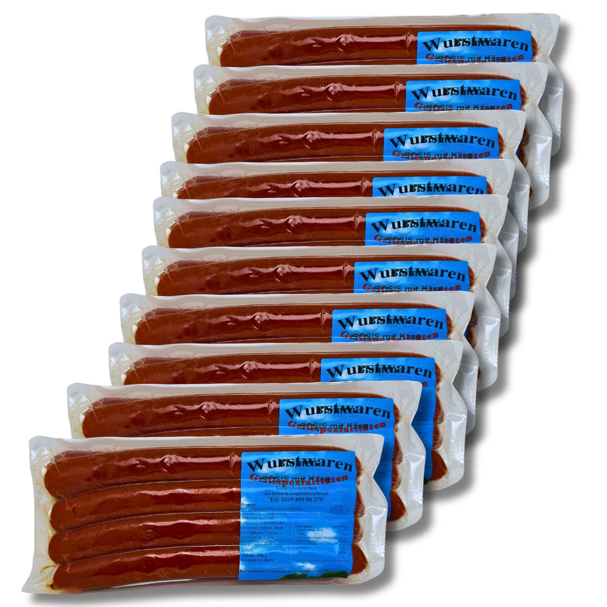 Sosis mit Käse 800g