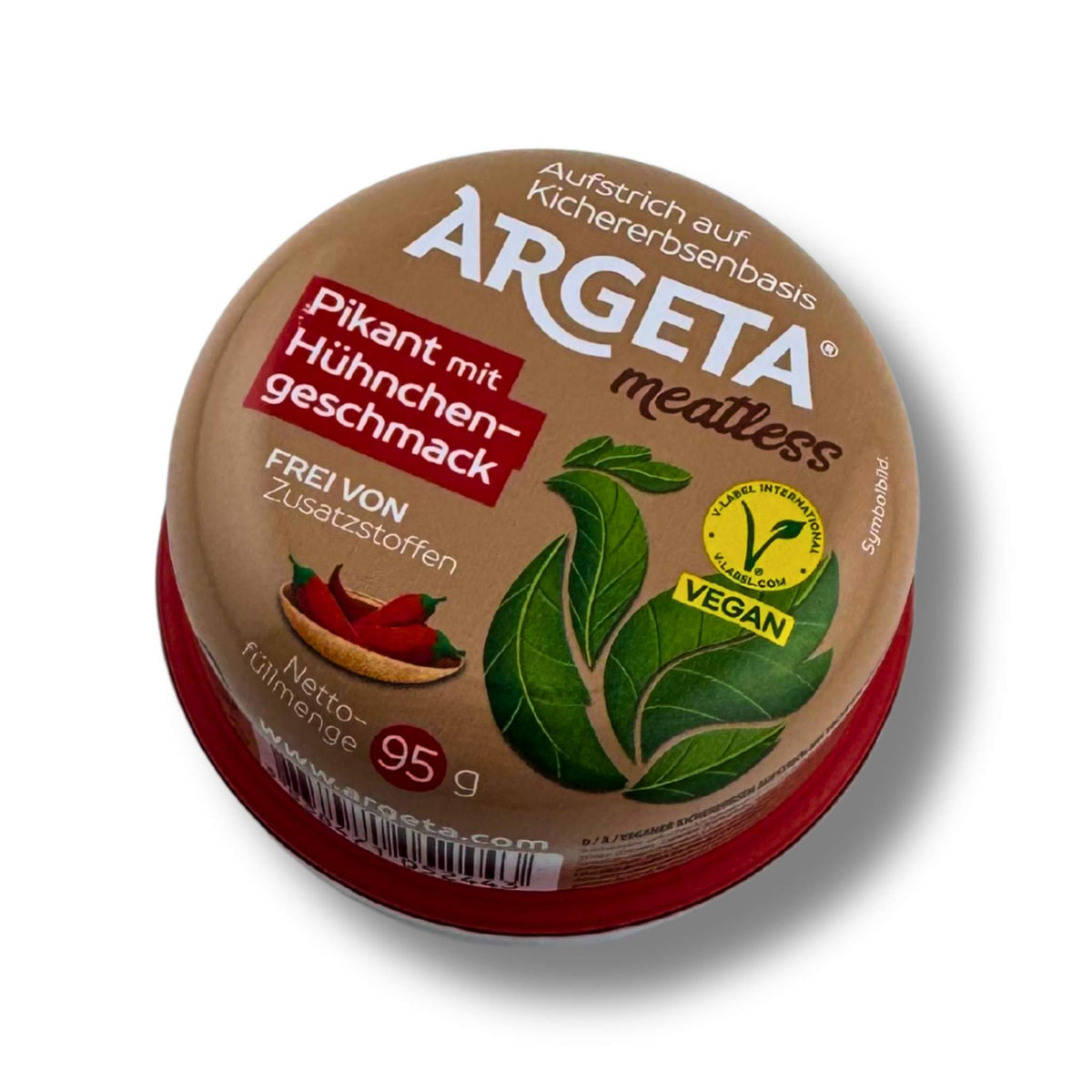 Argeta Meatless Pikant mit Hühnchengeschmack 95 g Dose – würziger pflanzlicher Brotaufstrich