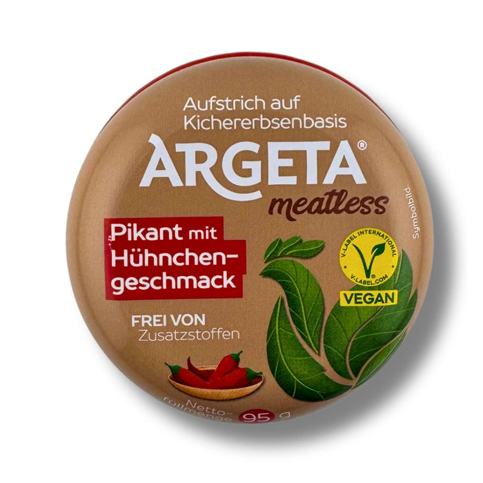 Argeta Meatless Pikant mit Hühnchengeschmack 95 g Dose – würziger pflanzlicher Brotaufstrich