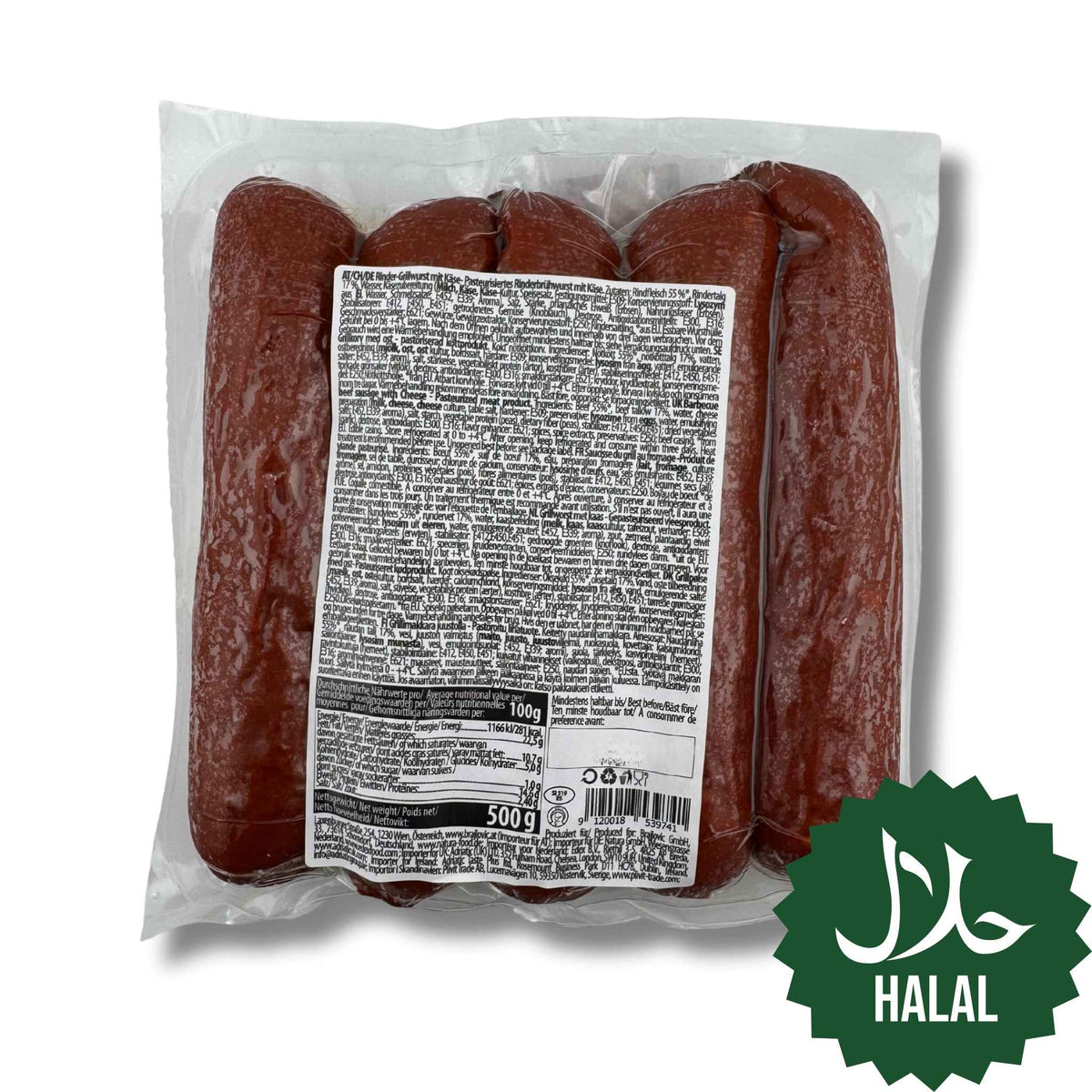 Brajlovic Grillwurst Rind mit Käse 500g
