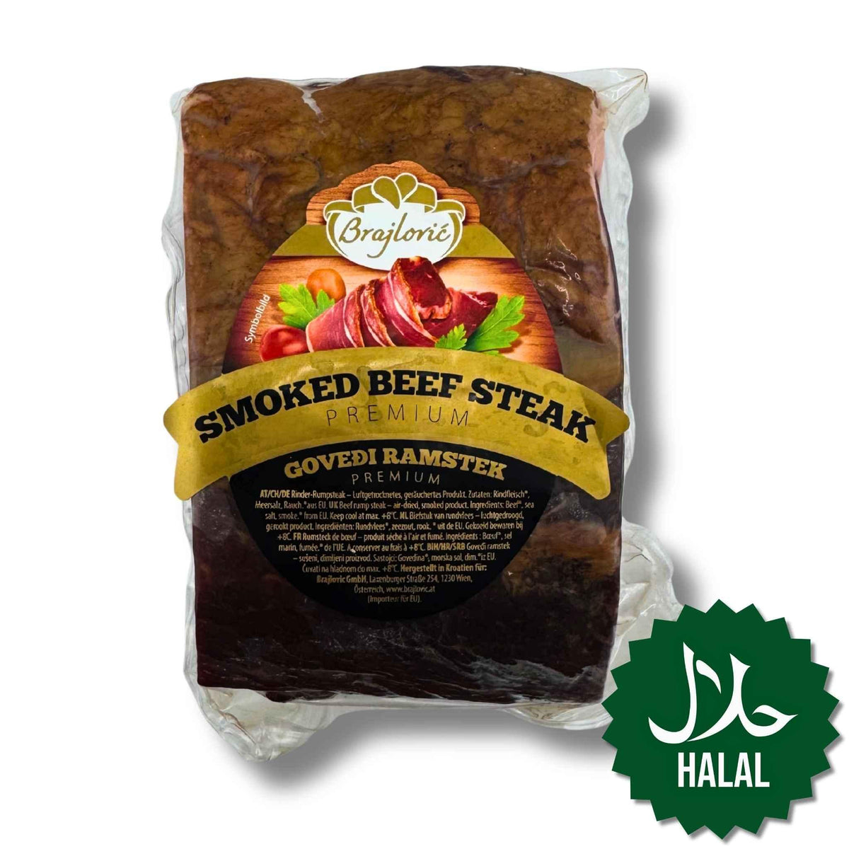 Brajlovic Smoked Beef Steak Premium 390g – zartes, geräuchertes Rindfleisch in Premiumqualitä