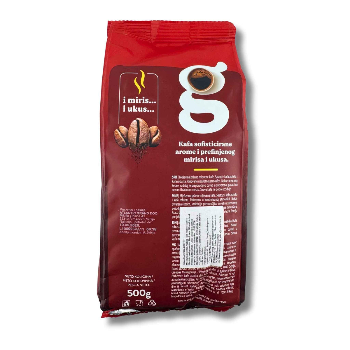 Grand Kaffee Aroma 500g – aromatischer gemahlener Kaffee, ideal für Espresso, Filterkaffee oder French Press