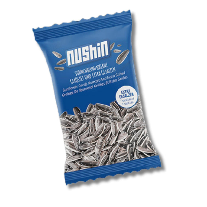 Nushin Sonnenblumenkerne geröstet und extra gesalzen 140 g – knackiger Knabbersnack in Schale 🌻🧂