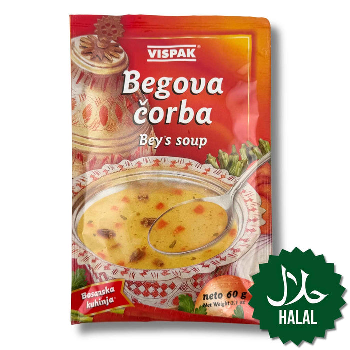 Vispak Begova Čorba Kaisersuppe Halal 60 g – traditionelle Balkan-Suppe