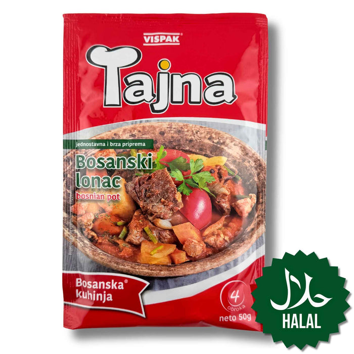 Vispak Tajna Bosanski Lonac Halal 50 g – Würzmischung für traditionellen bosnischen Eintopf