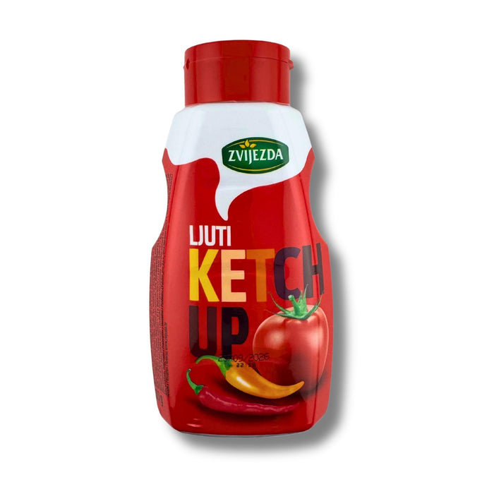 Zvijezda Ljuti Ketchup scharf 500g – würzig-pikanter Tomatenketchup mit Chili, ideal zu Fleisch und Grillgerichten