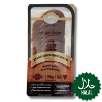 Brajlović Rinder-Prosciutto geschnitten 70 g – Halal-zertifizierter Prosciutto aus Rindfleisch