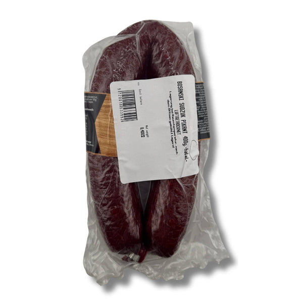 Brajlovic Bosnaski Sudzuk pikant 400g – scharf gewürzte bosnische Knoblauchwurst nach Sucuk-Art