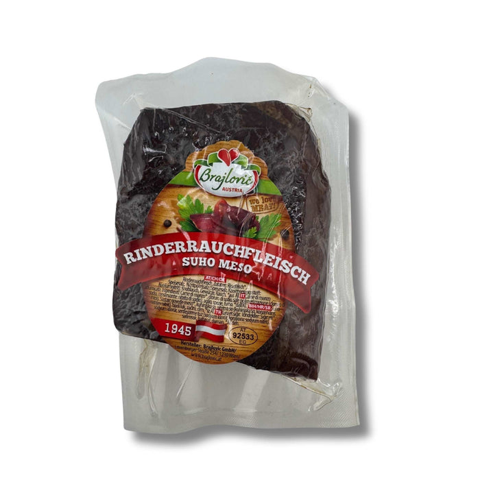Brajlovic Suho Meso Rinderrauchfleisch 500g – traditionelles bosnisches Trockenfleisch vom Rind, geräuchert