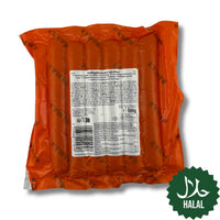 Kamar Geflügelbratwurst Cheesy 500 g Halal – saftige Geflügelbratwurst mit Käsefüllung