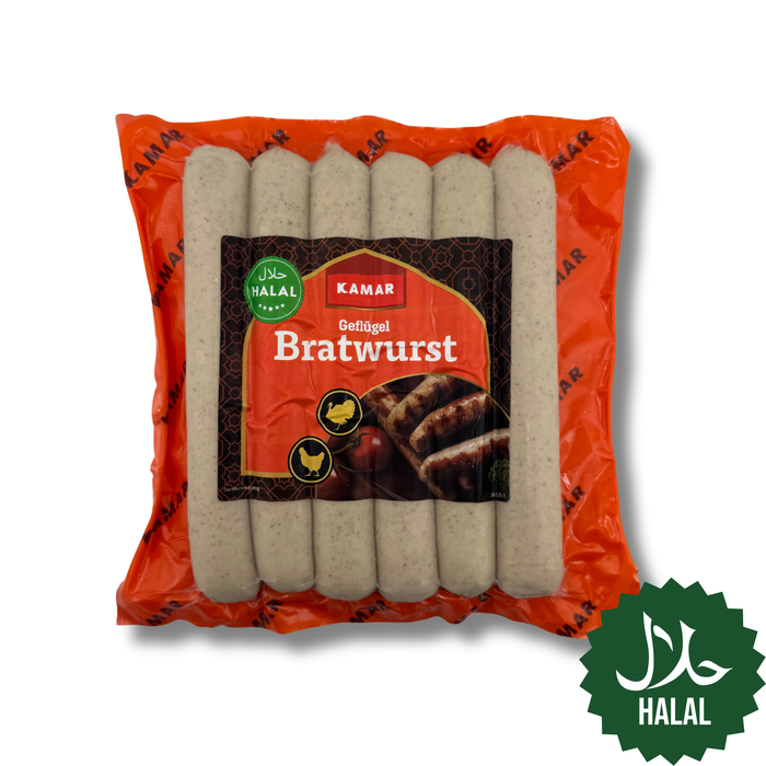 Kamar Geflügelbratwurst 500g Halal