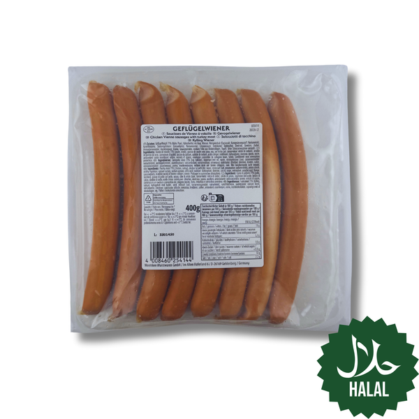 Kamar Geflügelwiener 400g Halal