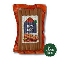 Kamar Hot Dog 300 g – Halal Hähnchenwürstchen, zart, aromatisch und ideal für schnelle warme Gerichte oder Snacks.