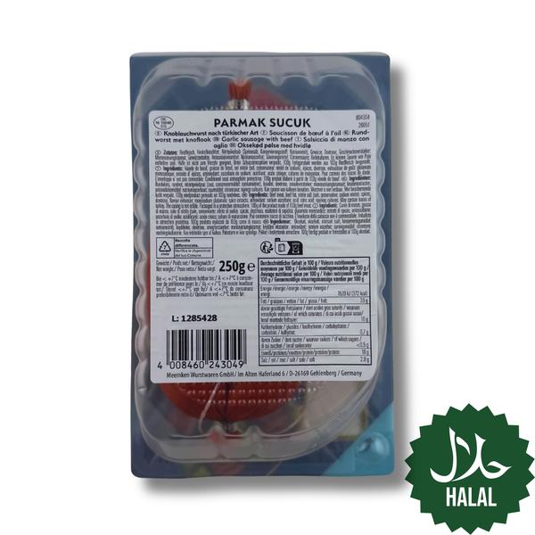 Kamar Parmak Sucuk 250g Halal