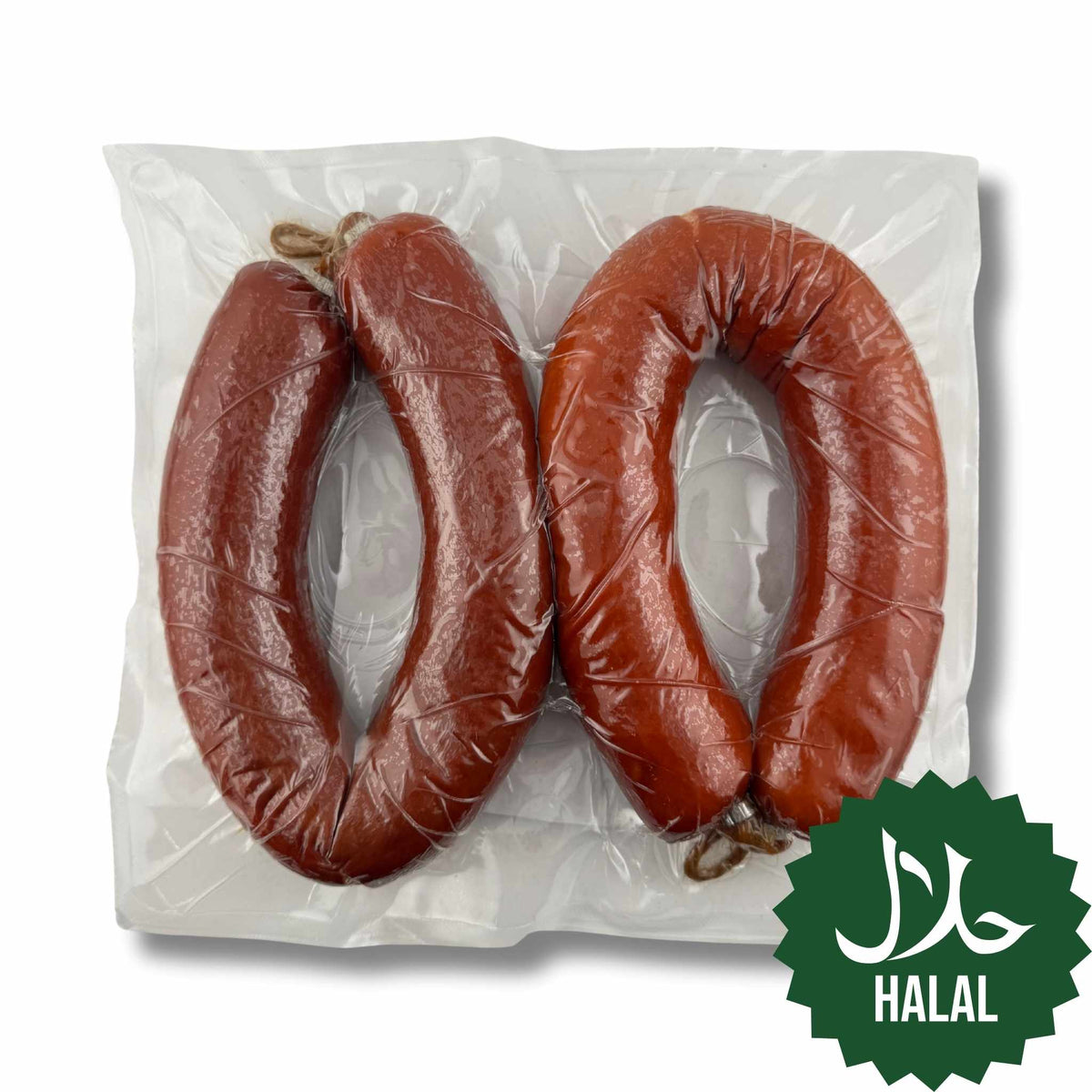 Mirusha Kosova Suxhuk Pikant 900 g – pikant gewürzte Halal Rinderwurst aus dem Kosovo, traditionell hergestellt und aromatisch.