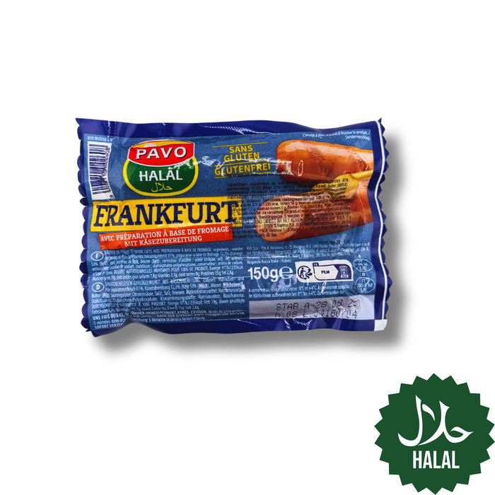 Pavo Frankfurt mit Käse 150g Halal