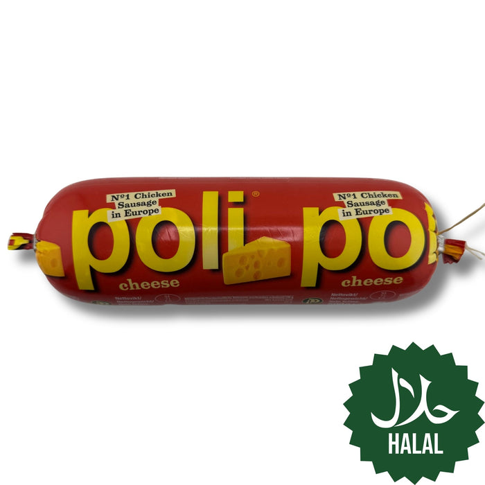 Poli Cheese Salama 500g – Halal Geflügelwurst mit Käse nach beliebter Poli-Rezeptur