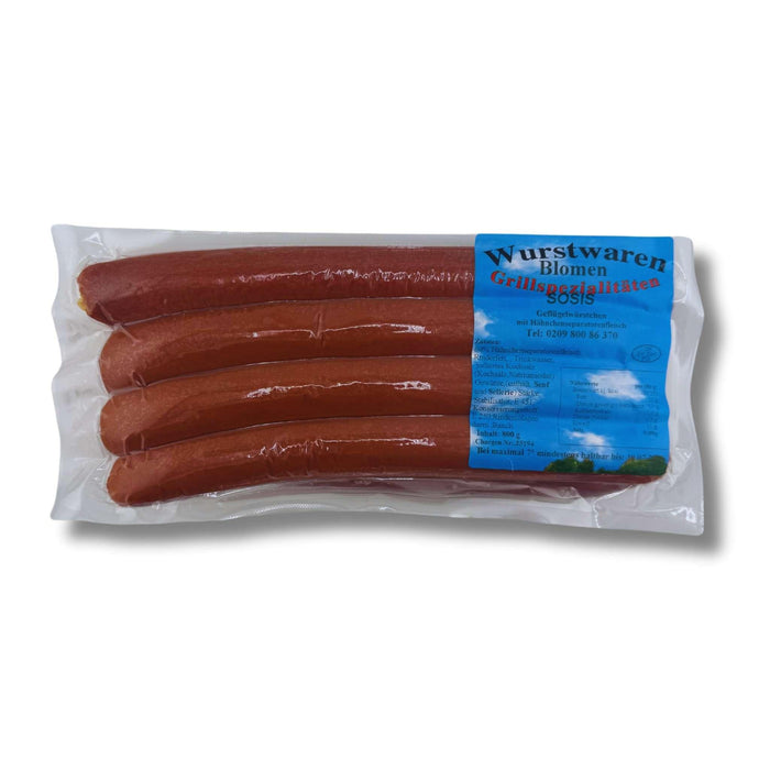 Sosis 800g – Geflügelwürstchen nach türkischer Art in Großpackung