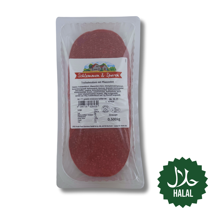 Truthahnsalami 500g Halal